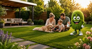 Perfecte achtertuin met Grasstastic kunstgras
